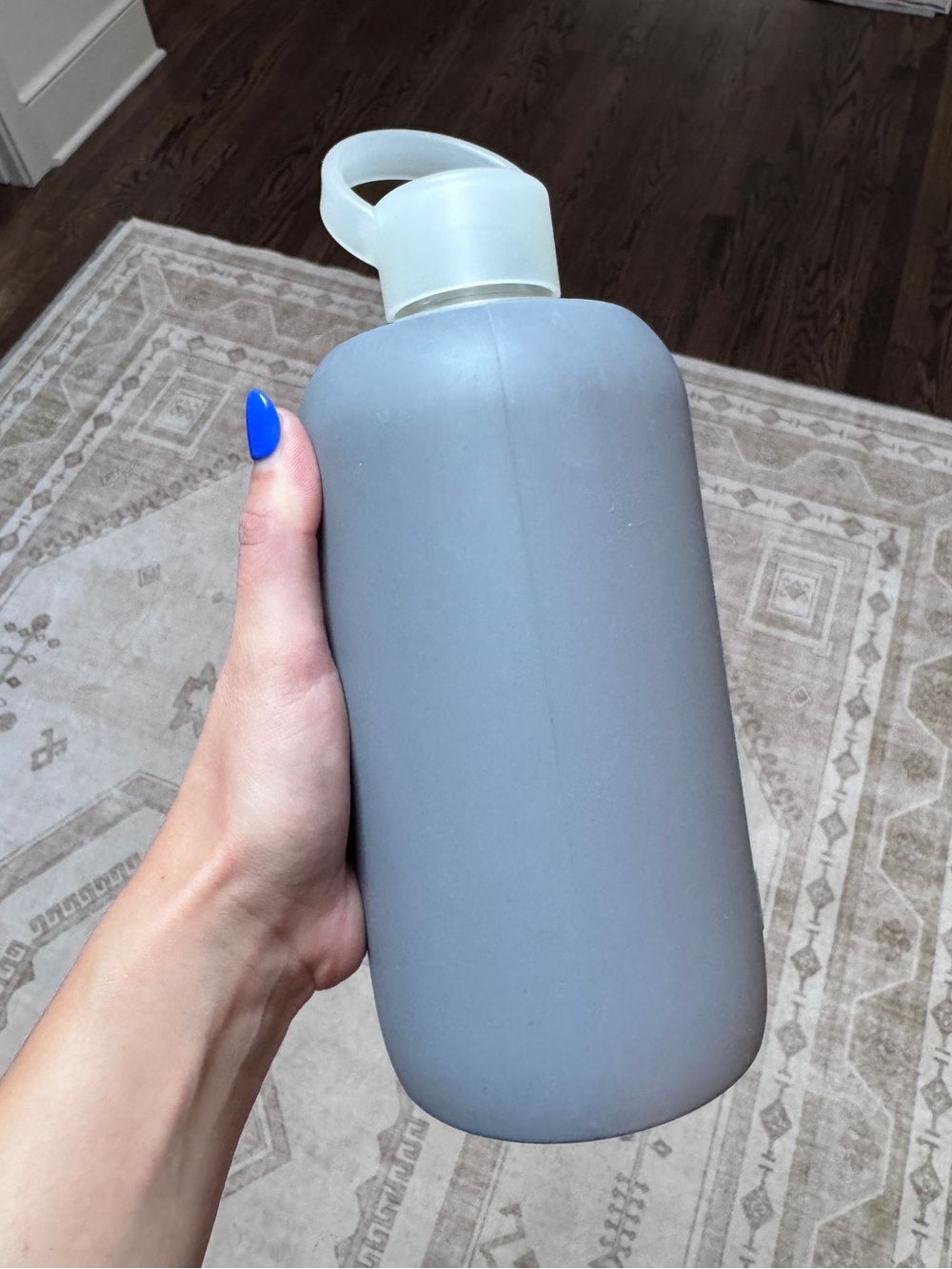 bkr CLOUD Smooth Big 32oz/1L Glass Water Bottle